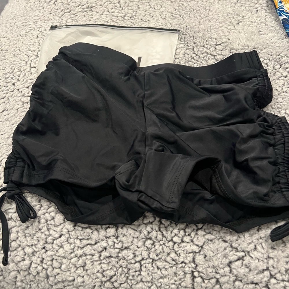 SHEIN Black Women's Swim Shorts